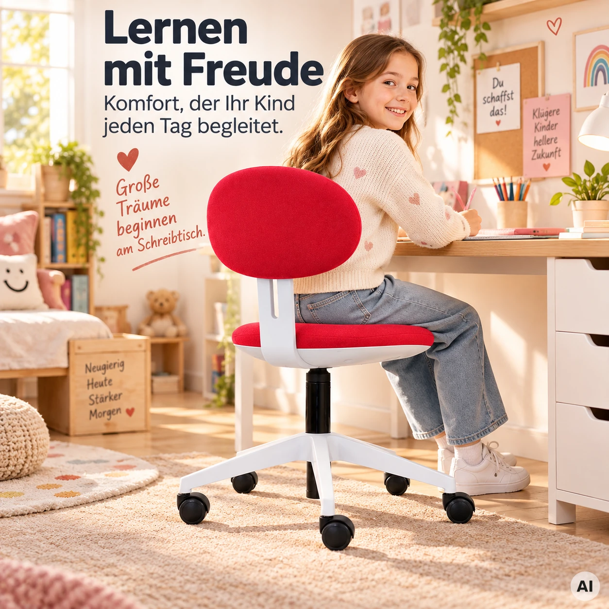 Max - Mitwachsender Bürostuhl für Kinder